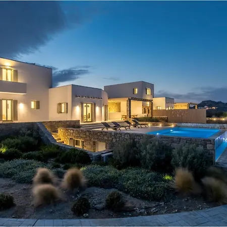 Villa Luxury Mykonos - 3 Bedrooms - Estaffe - Amazing Agean Views - Wind Protected Alfresco Dining Area *